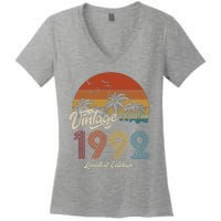 31st Birthday Vintage Limited Edition 1992 Women's V-Neck T-Shirt