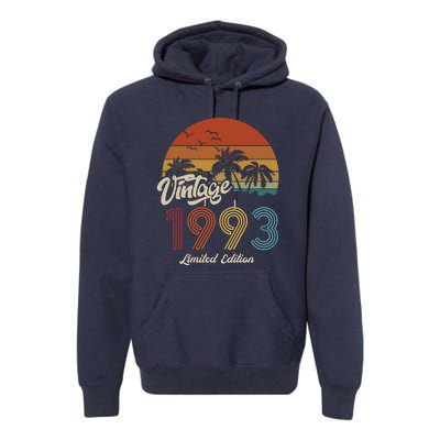 30th Birthday Vintage Limited Edition 1993 Premium Hoodie