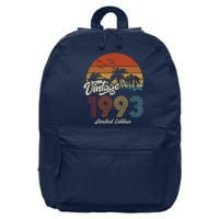 30th Birthday Vintage Limited Edition 1993 16 in Basic Backpack