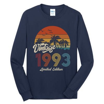 30th Birthday Vintage Limited Edition 1993 Tall Long Sleeve T-Shirt