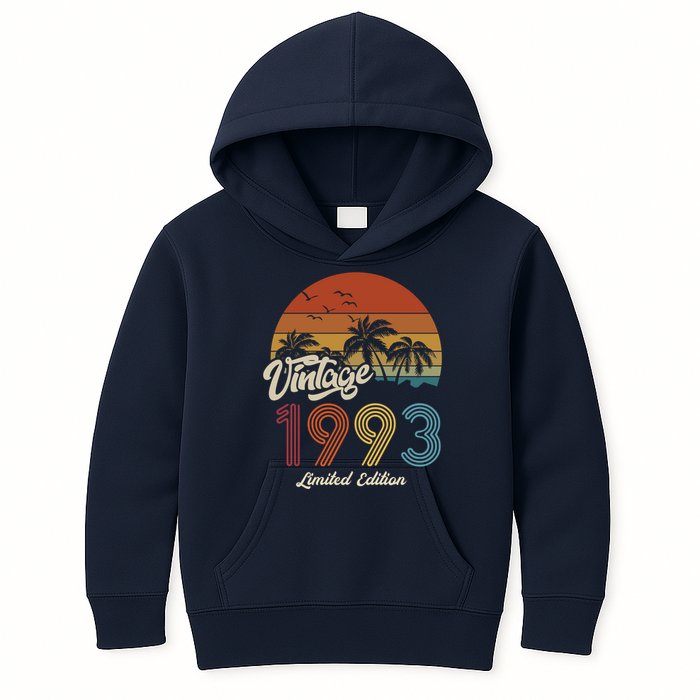 30th Birthday Vintage Limited Edition 1993 Kids Hoodie