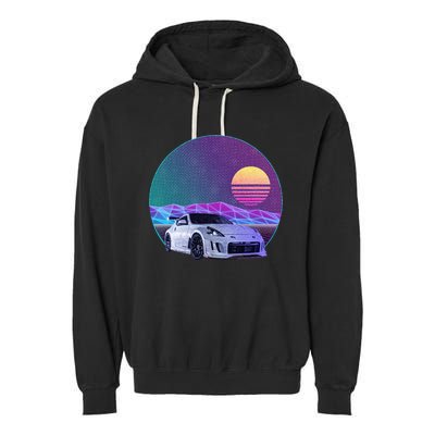 370z Car Garment-Dyed Fleece Hoodie