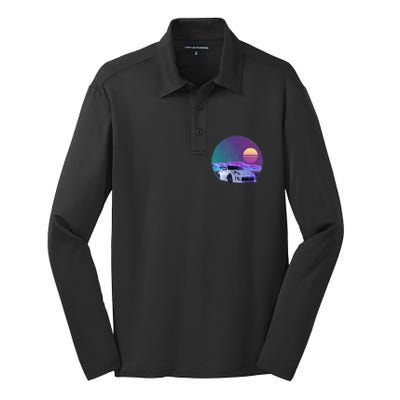 370z Car Silk Touch Performance Long Sleeve Polo