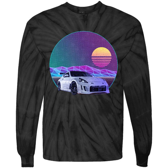 370z Car Tie-Dye Long Sleeve Shirt