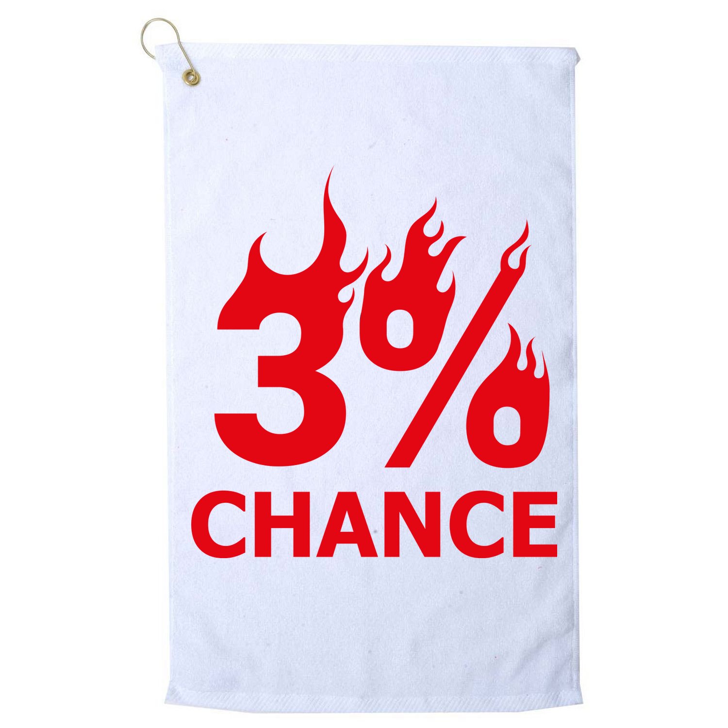 3% Chance Golf Towel