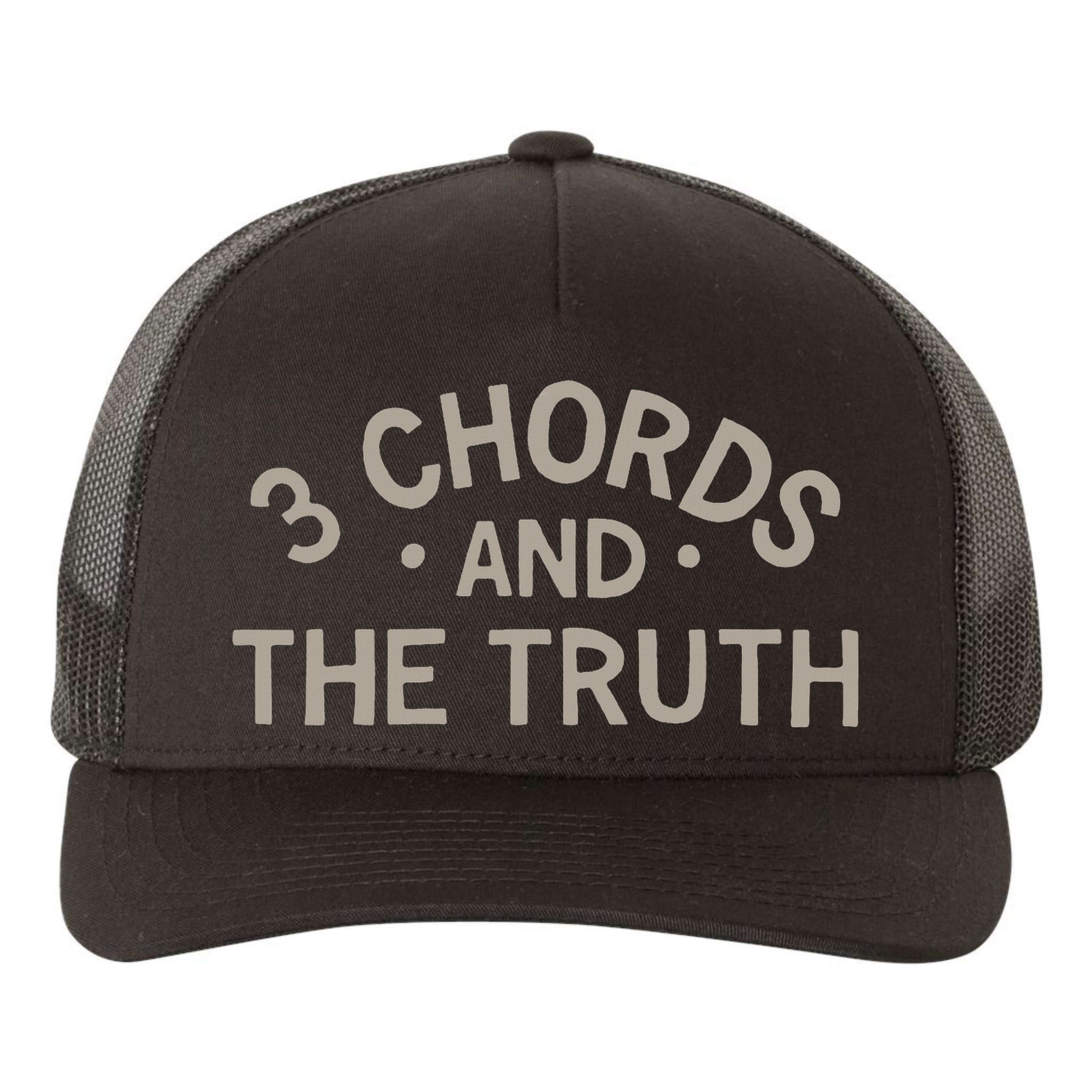 3 Chords And The Truth Yupoong Adult 5-Panel Trucker Hat