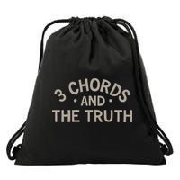 3 Chords And The Truth Drawstring Bag