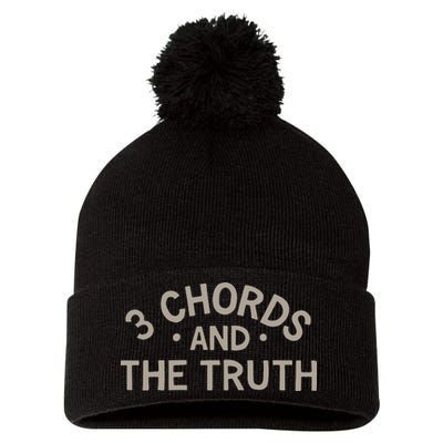 3 Chords And The Truth Pom Pom 12in Knit Beanie