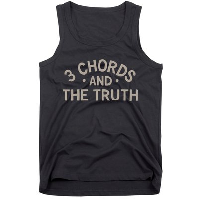 3 Chords And The Truth Tank Top