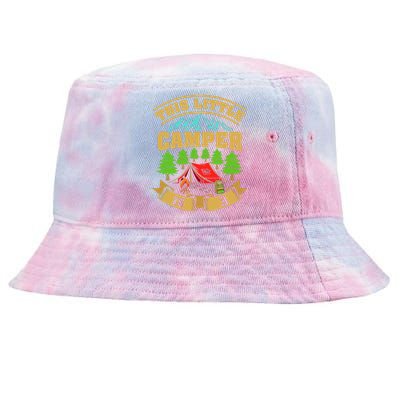 3rd Camping Birthday Camper Lover 3 Year Old Tie-Dyed Bucket Hat