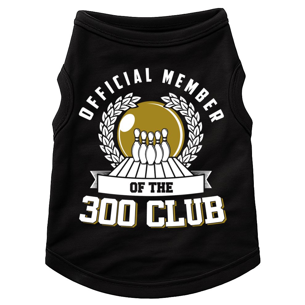 300 Club Bowling Cute Gift 300 Game Bowler Gift Doggie Tank