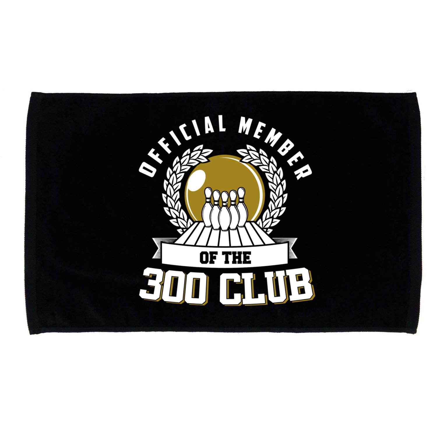 300 Club Bowling Cute Gift 300 Game Bowler Gift Microfiber Hand Towel
