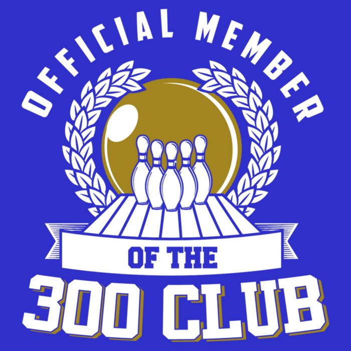300 Club Bowling Cute Gift 300 Game Bowler Gift Button