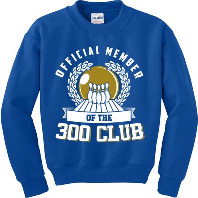 300 Club Bowling Cute Gift 300 Game Bowler Gift Kids Sweatshirt