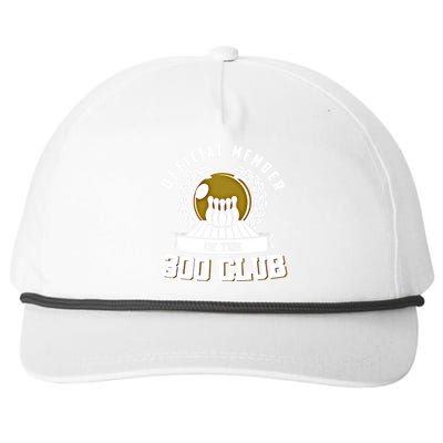 300 Club Bowling Gift 300 Game Bowler Gift Cool Gift Snapback Five-Panel Rope Hat