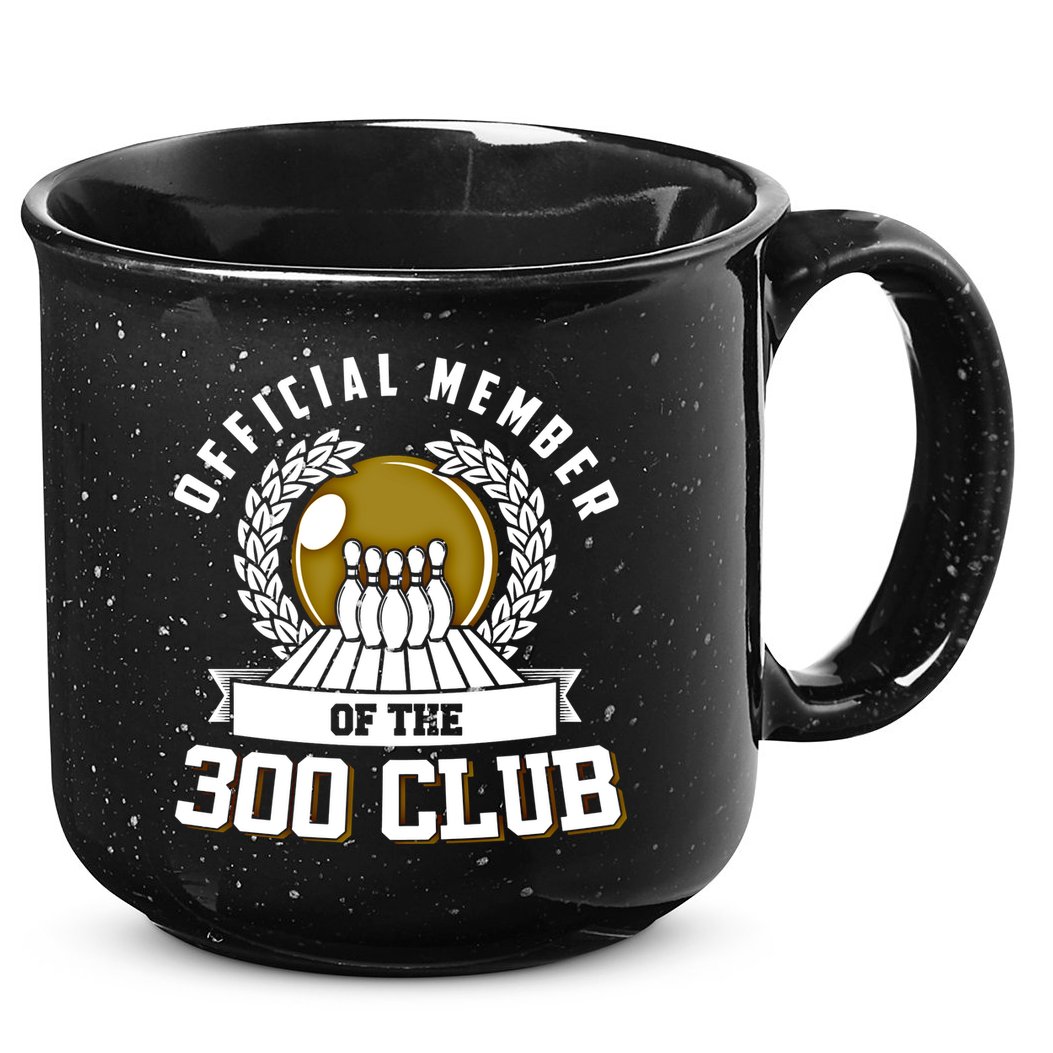 300 Club Bowling Gift 300 Game Bowler Gift Cool Gift 15oz Campfire Ceramic Mug
