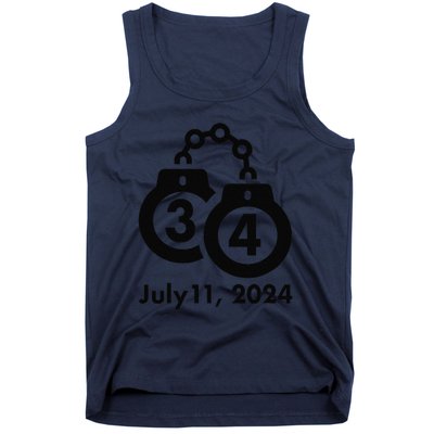 34 Counts Felon Handcuffs July 11 2024 Tank Top