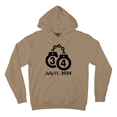 34 Counts Felon Handcuffs July 11 2024 Hoodie