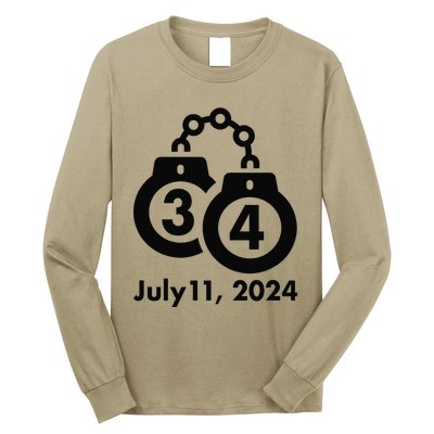 34 Counts Felon Handcuffs July 11 2024 Long Sleeve Shirt