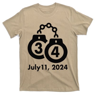 34 Counts Felon Handcuffs July 11 2024 T-Shirt