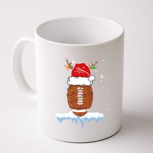 34do Christmas Football Santa Hat Merry Xmas Football Lover Great Gift Coffee Mug