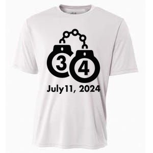 34 Counts Felon Handcuffs July 11 2024 Cooling Performance Crew T-Shirt