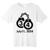 34 Counts Felon Handcuffs July 11 2024 Tall Fusion ChromaSoft Performance T-Shirt