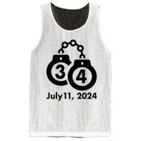 34 Counts Felon Handcuffs July 11 2024 Mesh Reversible Basketball Jersey Tank