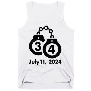 34 Counts Felon Handcuffs July 11 2024 Tank Top