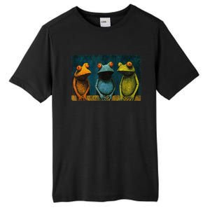 3 Cute Funny Frogs Men, Women, Frog Lovers Tall Fusion ChromaSoft Performance T-Shirt