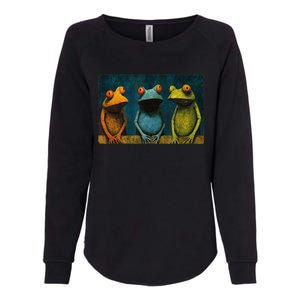 3 Cute Funny Frogs Men, Women, Frog Lovers Womens California Wash Sweatshirt