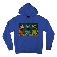 3 Cute Funny Frogs Men, Women, Frog Lovers Hoodie