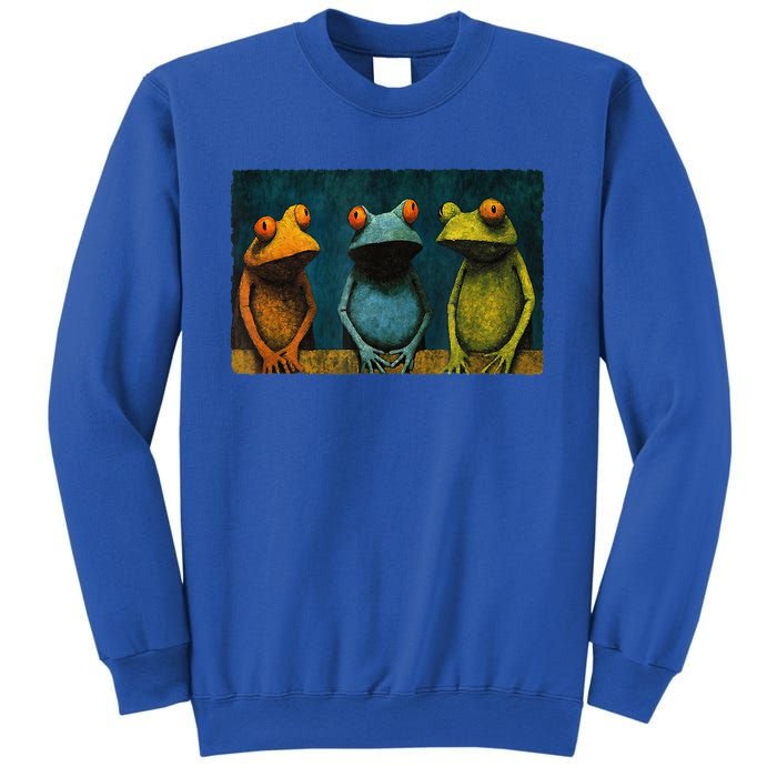 3 Cute Funny Frogs Men, Women, Frog Lovers Sweatshirt