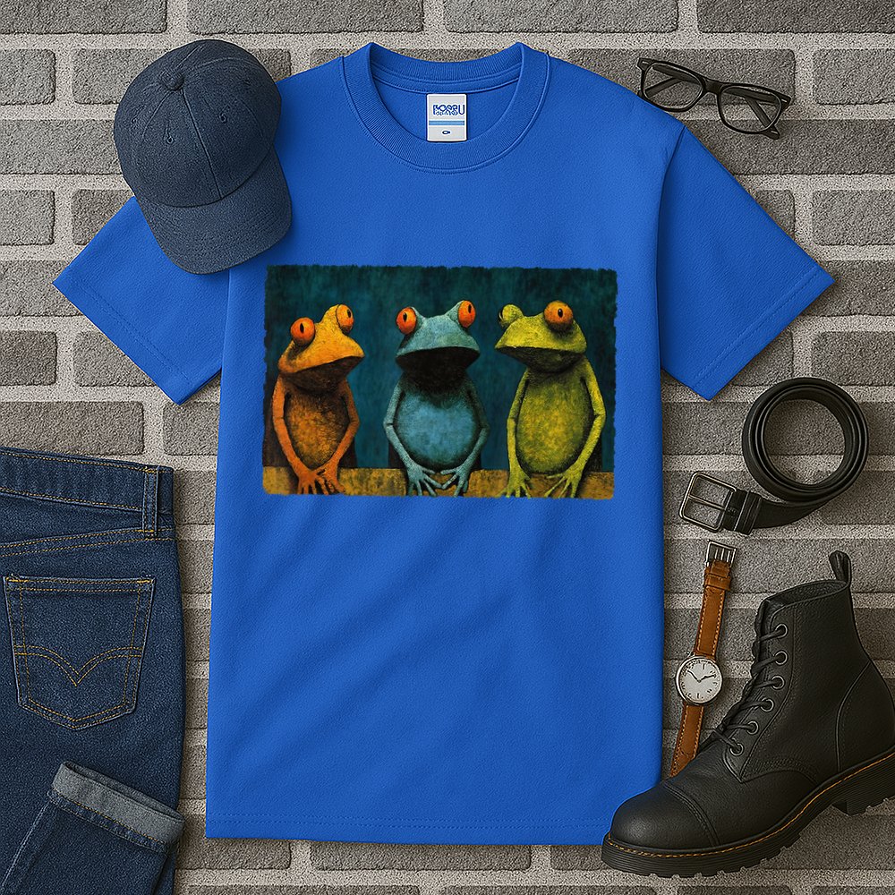 3 Cute Funny Frogs Men, Women, Frog Lovers Tall T-Shirt