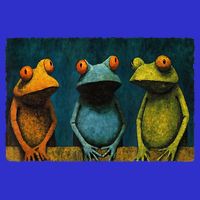 3 Cute Funny Frogs Men, Women, Frog Lovers Tall T-Shirt