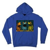 3 Cute Funny Frogs Men, Women, Frog Lovers Tall Hoodie