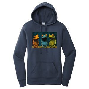 3 Cute Funny Frogs Men, Women, Frog Lovers Women's Pullover Hoodie