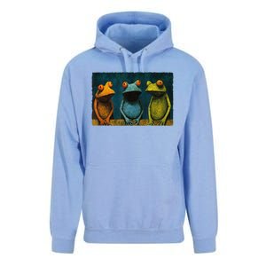 3 Cute Funny Frogs Men, Women, Frog Lovers Unisex Surf Hoodie