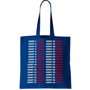 34 Counts Guilty Tote Bag