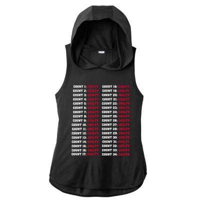 34 Counts Guilty Design Ladies PosiCharge Tri-Blend Wicking Draft Hoodie Tank