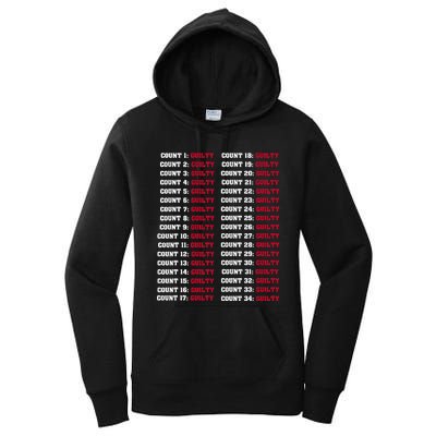 34 Counts Guilty Design Women's Pullover Hoodie