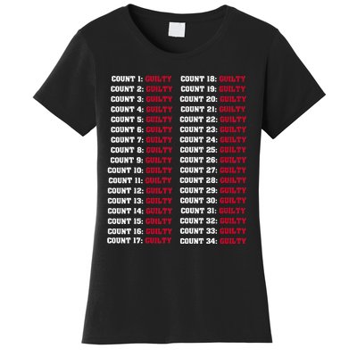 34 Counts Guilty Design Women's T-Shirt