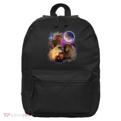 3 Capybara Moon Capybara Stuffed Animal For Men, Women, Kids 16 in Basic Backpack
