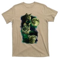 3 Cat Moon Funny Parody T-Shirt