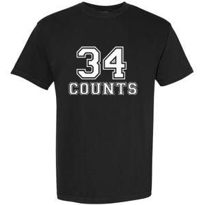 34 Counts President Donald Trump Team Biden Finally! Meme Garment-Dyed Heavyweight T-Shirt