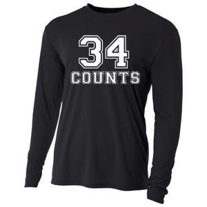 34 Counts President Donald Trump Team Biden Finally! Meme Cooling Performance Long Sleeve Crew