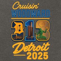 313 Cruisin' Woodward Detroit M1 2025 Cotton Canvas Backpack