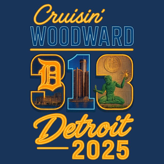 313 Cruisin' Woodward Detroit M1 2025 Doggie Tank