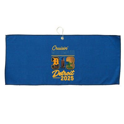 313 Cruisin' Woodward Detroit M1 2025 Large Microfiber Waffle Golf Towel