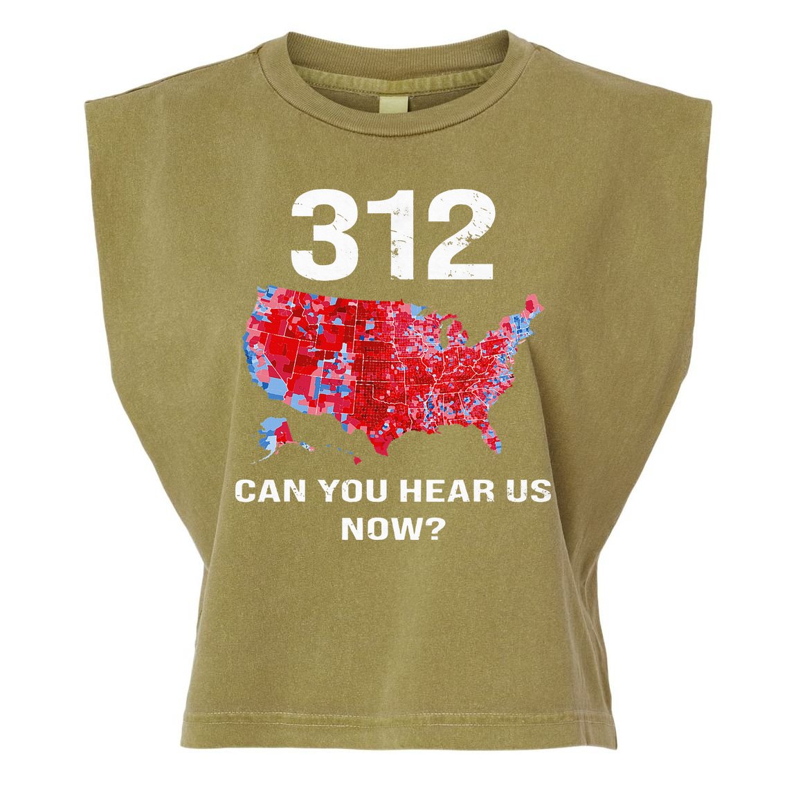 312 Can You Hear Us Now Garment-Dyed Women's Muscle Tee